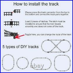 Train Set for Kids Electric Remote Control Train Track around Christmas Tree