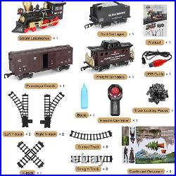 Train Set for Kids Electric Remote Control Train Track around Christmas Tree Train Set for Kids Electric Remote Control Train Track around Christmas Tree