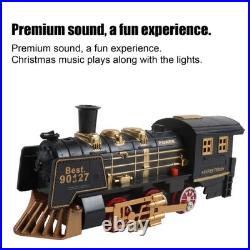 Train Set for Under Christmas Tree, Electric Toy Train with Lights & Music