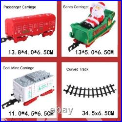 Train Set for Under Christmas Tree, Electric Toy Train with Lights & Music