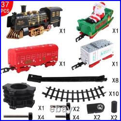Train Set for Under Christmas Tree, Electric Toy Train with Lights & Music