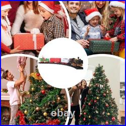 Train Set for Under Christmas Tree, Electric Toy Train with Lights & Music