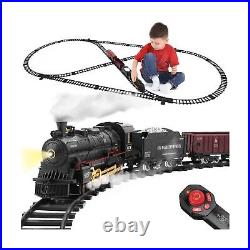 Train Set with Remote Control, Electric Train Track Around Christmas Tree WithCa