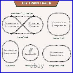 Train Set with Remote Control, Electric Train Track Around Christmas Tree WithCargo Train Set with Remote Control, Electric Train Track Around Christmas Tree WithCargo