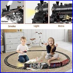 Train Set with Remote Control, Electric Train Track around Christmas Tree WithCargo