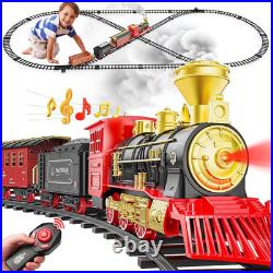 Train Set with Remote Control, Luxury Tracks, Smoke, Lights & Sound Christmas