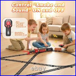 Train Set with Remote Control, Luxury Tracks, Smoke, Lights & Sound Christmas
