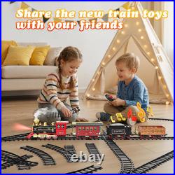 Train Set with Remote Control, Luxury Tracks, Smoke, Lights & Sound Christmas