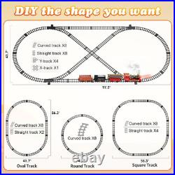 Train Set with Remote Control, Luxury Tracks, Smoke, Lights & Sound Christmas
