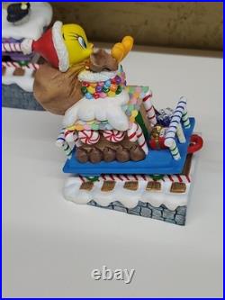Tweety Bird Christmas Train Set By Danbury Mint/Looney Tunes/6 Pieces/Warner Bro