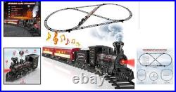 Upgraded USB Rechargeable Train Set with Luminous Carriages for Christmas Magic
