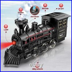 Upgraded USB Rechargeable Train Set with Luminous Carriages for Christmas Magic