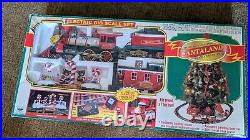 Used Santaland Electric Train Set With Animation And Lights Rare 1998