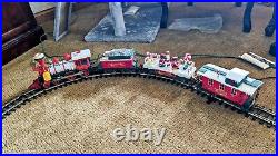 Used Santaland Electric Train Set With Animation And Lights Rare 1998