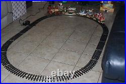 VINTAGE DILLARD'S TRIMMINGS CHRISTMAS ANIMATED ELECTRONIC TRAIN SET G SCALE Read