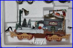 VINTAGE DILLARD'S TRIMMINGS CHRISTMAS ANIMATED ELECTRONIC TRAIN SET G SCALE Read