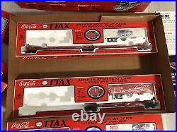VINTAGE K-LINE TRAINS COCA-COLA TTAX TRAILER TRAIN SET BOX Rare Collector Xmas