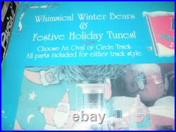 VTG Animated The Holiday Express-Musical Holiday Train Set 1996 WINTER BEARS NIB