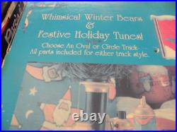 VTG Animated The Holiday Express-Musical Holiday Train Set 1996 WINTER BEARS NIB