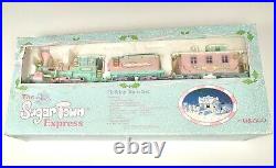 VTG Enesco PRECIOUS MOMENTS Sugar Town Holiday Express TRAIN SET COMPLETE Works