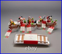 VTG Hallmark Disney Christmas Express Collectors Train Set of 5 with Tracks NWT