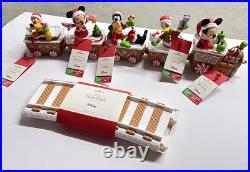 VTG Hallmark Disney Christmas Express Collectors Train Set of 5 with Tracks NWT