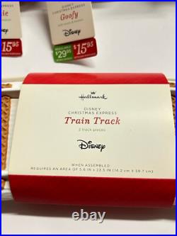 VTG Hallmark Disney Christmas Express Collectors Train Set of 5 with Tracks NWT