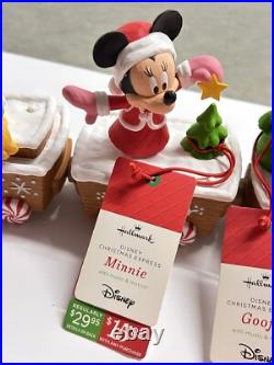 VTG Hallmark Disney Christmas Express Collectors Train Set of 5 with Tracks NWT