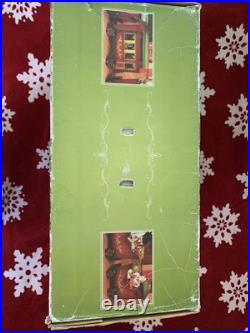VTG Large Santa's Train Wooden Christmas 4 Piece Train Set From Costco Rare GC