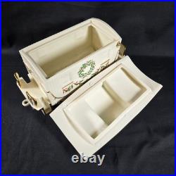VTG Lenox Holiday Junction Train Set Engine Caboose Coal Car Christmas Porcelain