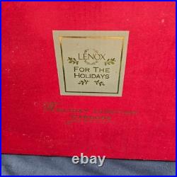 VTG Lenox Holiday Junction Train Set Engine Caboose Coal Car Christmas Porcelain