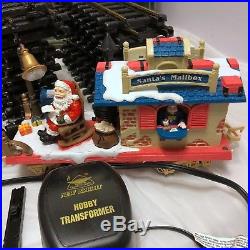 VTG New Bright The Holiday Express Animated Train Set No 387 Santa Xmas + 2 Cars