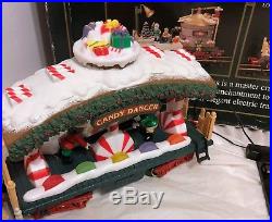 VTG New Bright The Holiday Express Animated Train Set No 387 Santa Xmas + 2 Cars