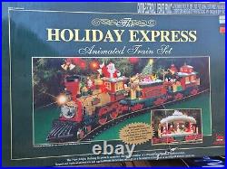 VTG The Holiday Express Animated Train Set Electric New Bright 1996 Christmas