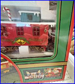 VTG Winter Belle Musical Holiday Train Set NEW New Bright Over 18 Ft. Of Track VTG Winter Belle Musical Holiday Train Set NEW New Bright Over 18 Ft. Of Track