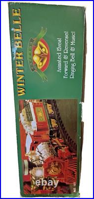 VTG Winter Belle Musical Holiday Train Set NEW New Bright Over 18 Ft. Of Track VTG Winter Belle Musical Holiday Train Set NEW New Bright Over 18 Ft. Of Track