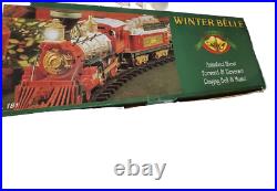 VTG Winter Belle Musical Holiday Train Set NEW New Bright Over 18 Ft. Of Track VTG Winter Belle Musical Holiday Train Set NEW New Bright Over 18 Ft. Of Track