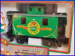 Vintage 1990 Echo Melody Christmas Musical 18pc Lighted Train Set
