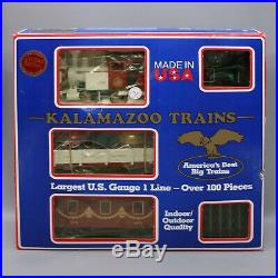 Vintage 1990 Kalamazoo Trains G-Scale Christmas Ornament Express Train Set USA