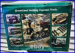 Vintage 1994 GreatLand Holiday Express Train Battery Powered Model Train Set
