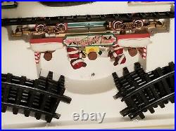 Vintage 1995 New Bright Musical Animated Christmas Logger Bears Express Train
