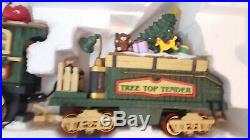 Vintage 1997 New Bright Christmas The Holiday Express Animated Train Set No. 380