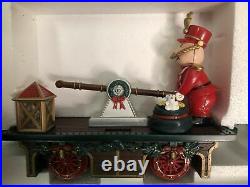 Vintage 95 Christmas Magic Express Train Set Tea Car Santa Bears IF Remote Music