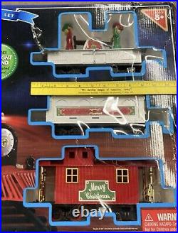 Vintage Blue Hat Holiday North Pole Junction Christmas Train Set