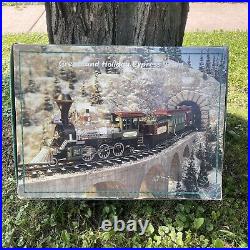 Vintage Bright The Greatland Holiday Christmas Express Train Set Complete