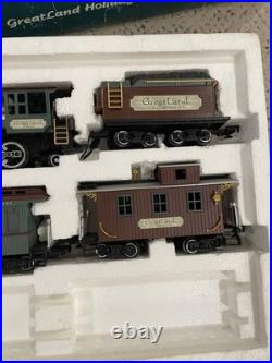 Vintage Bright The Greatland Holiday Christmas Express Train Set Complete 1994