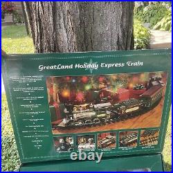 Vintage Bright The Greatland Holiday Christmas Express Train Set Complete