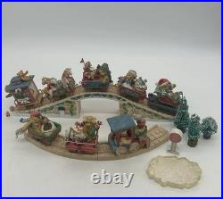Vintage Cherished Teddies Christmas Santa Express Train Set & Accessories Vintage Cherished Teddies Christmas Santa Express Train Set & Accessories