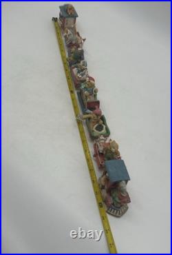 Vintage Cherished Teddies Christmas Santa Express Train Set & Accessories