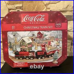 Vintage Coca-cola Wooden Christmas Train Set Registered #36413